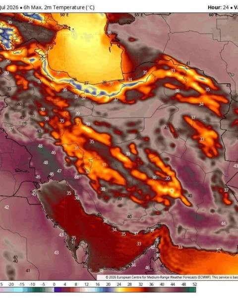 هشدار سیلاب در چهار استان جنوبی و گرمای ۴۹ درجه در خوزستان و ایلام